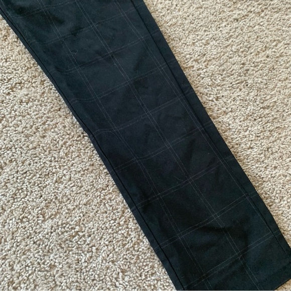 Zara Black Window Pane Check Patterned Dress Pants Size Small - Picture 4 of 7